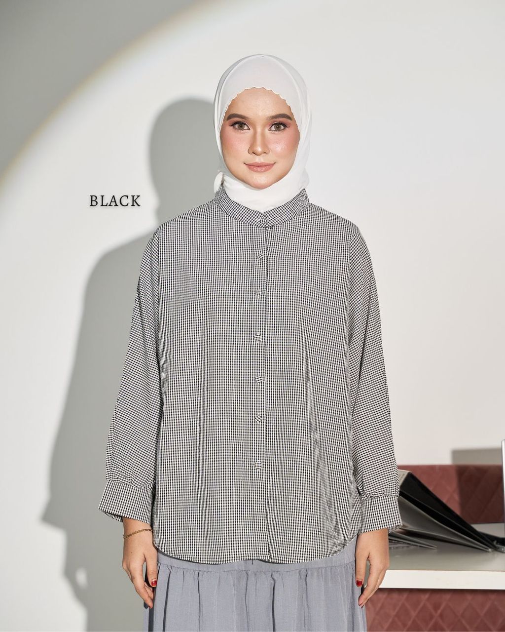 haura-wear-janet-blouse-lengan panjang-kemeja labuh-baju labuh-tunic-kaftan-midi-dress-blouse-shirt-long-sleeve-baju-muslimah-baju-perempuan-shirt-blouse-baju (4)