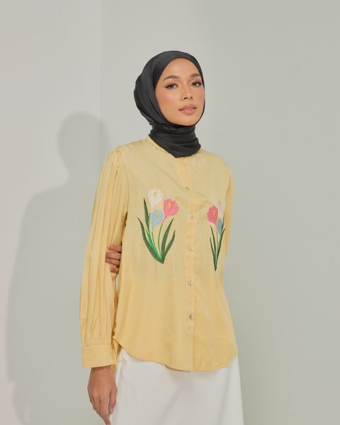 haura-wear-poppy-blouse-lengan panjang-kemeja labuh-baju labuh-tunic-kaftan-midi-dress-blouse-shirt-long-sleeve-baju-muslimah-baju-perempuan-shirt-blouse-baju (6)