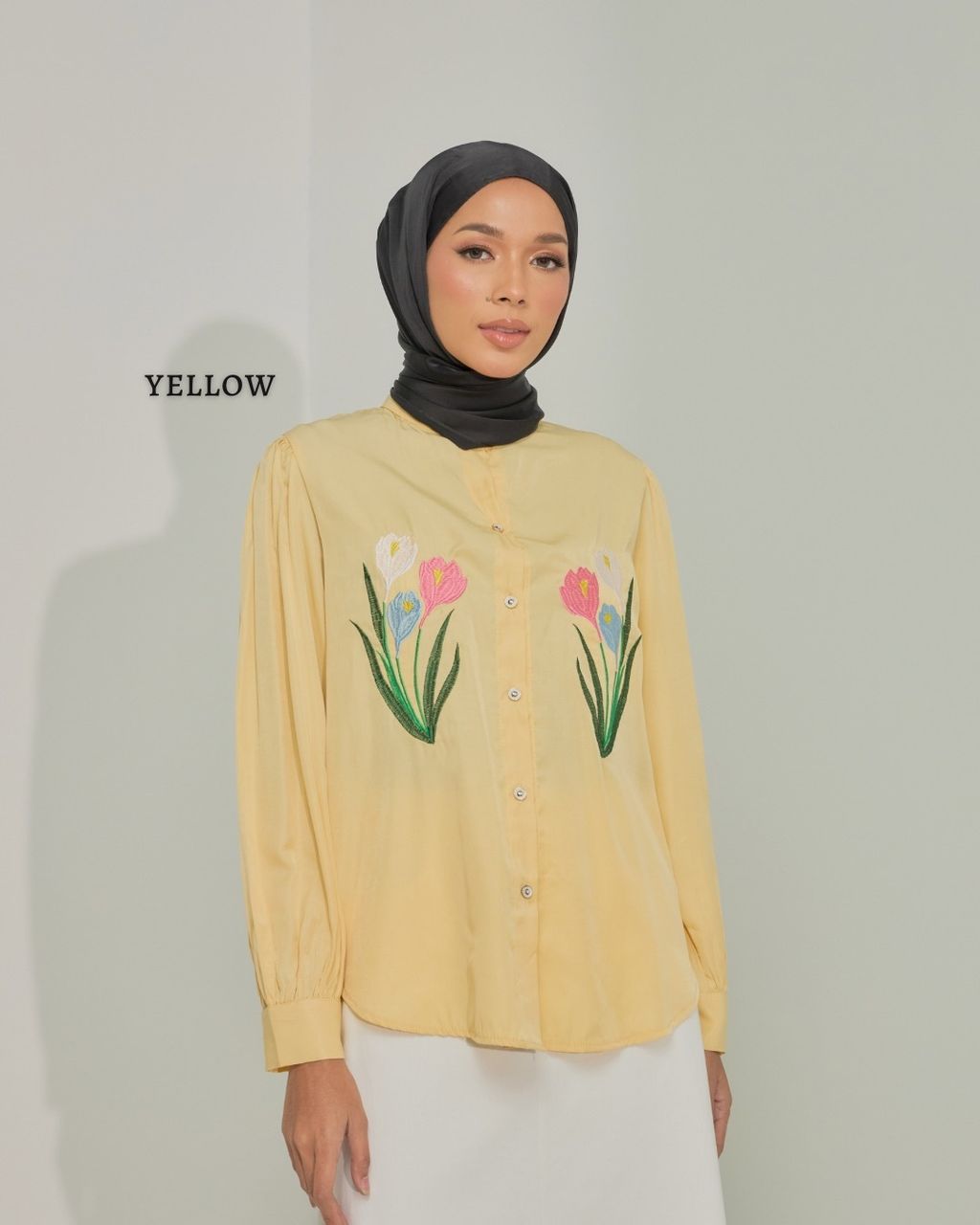 haura-wear-poppy-blouse-lengan panjang-kemeja labuh-baju labuh-tunic-kaftan-midi-dress-blouse-shirt-long-sleeve-baju-muslimah-baju-perempuan-shirt-blouse-baju (5)