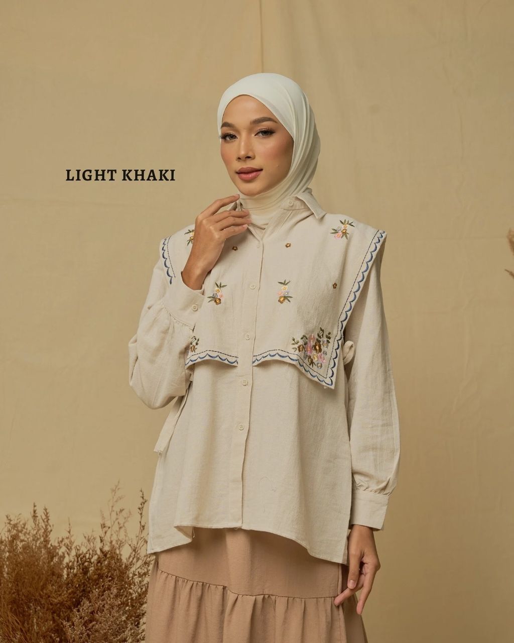 haura-wear-elvy-blouse-lengan panjang-kemeja labuh-baju labuh-tunic-kaftan-midi-dress-blouse-shirt-long-sleeve-baju-muslimah-baju-perempuan-shirt-blouse-baju (2)