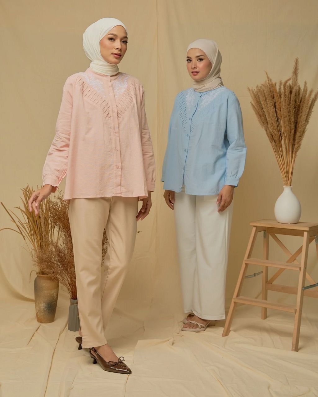 haura-wear-Cally-blouse-lengan panjang-kemeja labuh-baju labuh-tunic-kaftan-midi-dress-blouse-shirt-long-sleeve-baju-muslimah-baju-perempuan-shirt-blouse-baju (5)