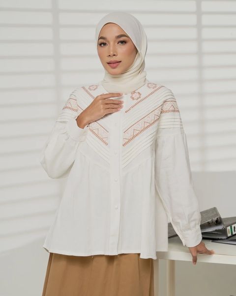 haura-wear-sheryl-blouse-lengan panjang-kemeja labuh-baju labuh-tunic-kaftan-midi-dress-blouse-shirt-long-sleeve-baju-muslimah-baju-perempuan-shirt-blouse-baju (12)