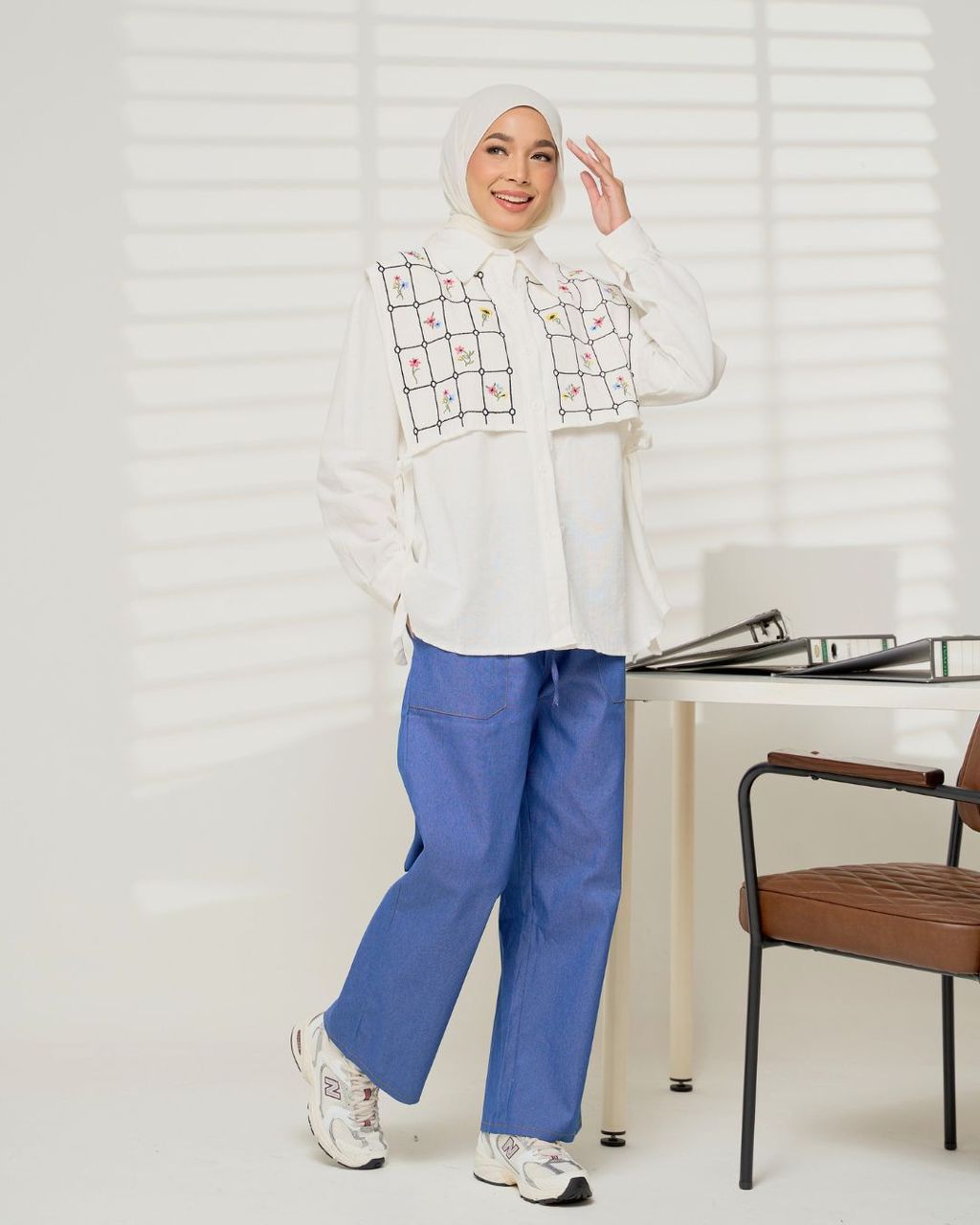 haura-wear-steffie-blouse-lengan panjang-kemeja labuh-baju labuh-tunic-kaftan-midi-dress-blouse-shirt-long-sleeve-baju-muslimah-baju-perempuan-shirt-blouse-baju (13)