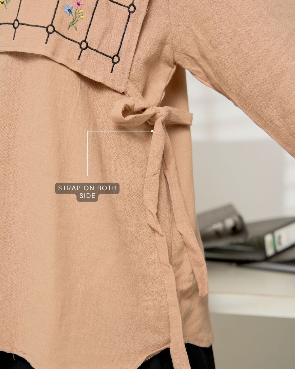 haura-wear-steffie-blouse-lengan panjang-kemeja labuh-baju labuh-tunic-kaftan-midi-dress-blouse-shirt-long-sleeve-baju-muslimah-baju-perempuan-shirt-blouse-baju (3)