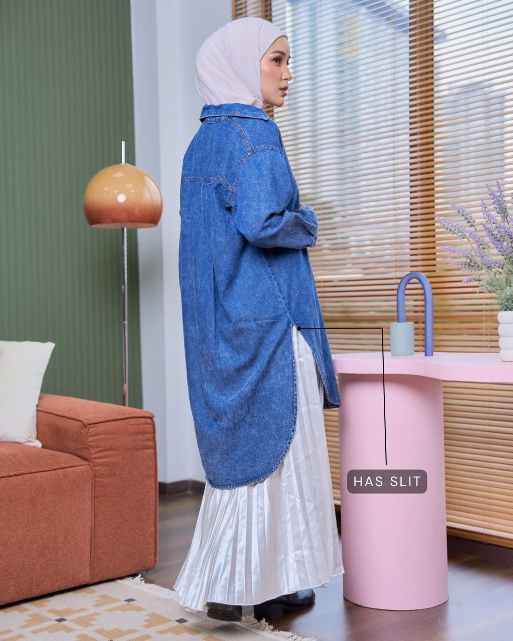haura-wear-reeta-blouse-lengan panjang-kemeja labuh-baju labuh-tunic-kaftan-midi-dress-blouse-shirt-long-sleeve-baju-muslimah-baju-perempuan-shirt-blouse-baju (5)