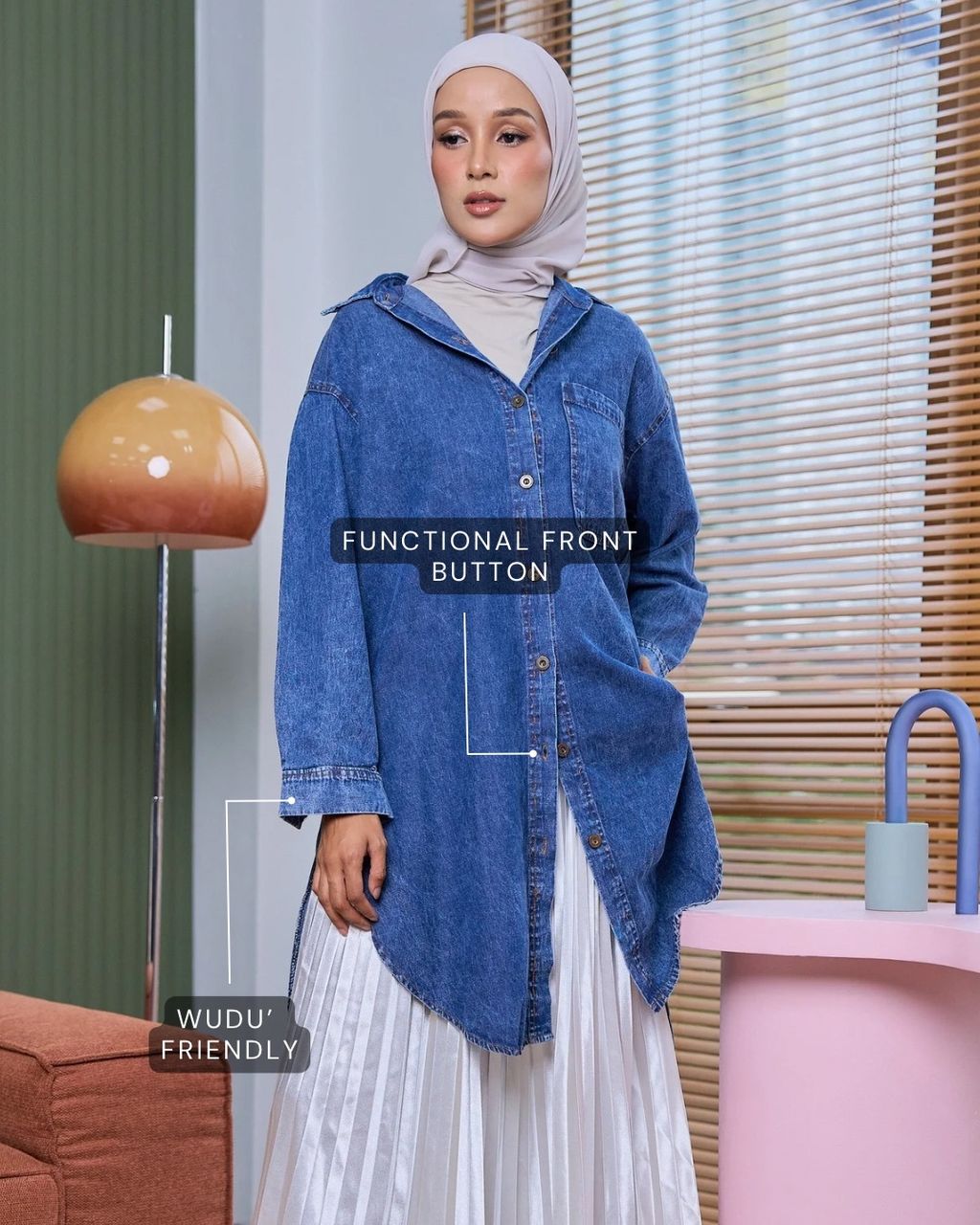 haura-wear-reeta-blouse-lengan panjang-kemeja labuh-baju labuh-tunic-kaftan-midi-dress-blouse-shirt-long-sleeve-baju-muslimah-baju-perempuan-shirt-blouse-baju (4)