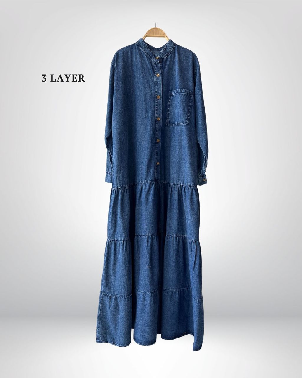 haura-wear-camryn-dress-lengan panjang-dress labuh-baju labuh-tunic long-dress-blouse-denim-long-sleeve-baju-muslimah-baju-perempuan-shirt-dress-baju (2)