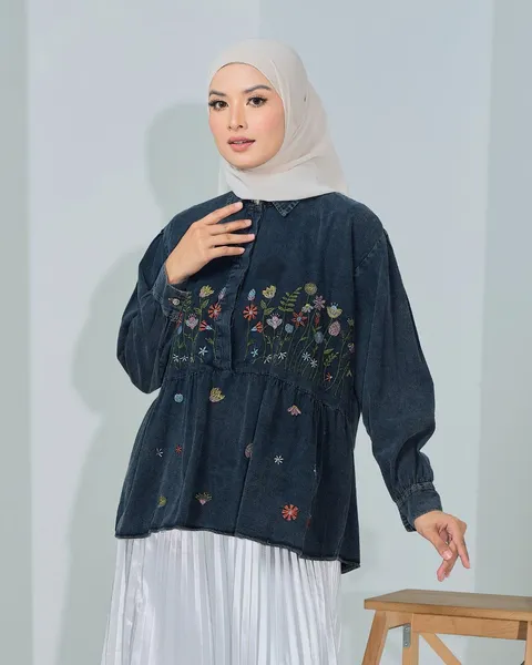 haura-wear-caitlyn-dress-lengan panjang-dress labuh-baju labuh-tunic-kaftan-midi-dress-blouse-shirt-long-sleeve-baju-muslimah-baju-perempuan-shirt-blouse-baju (11)
