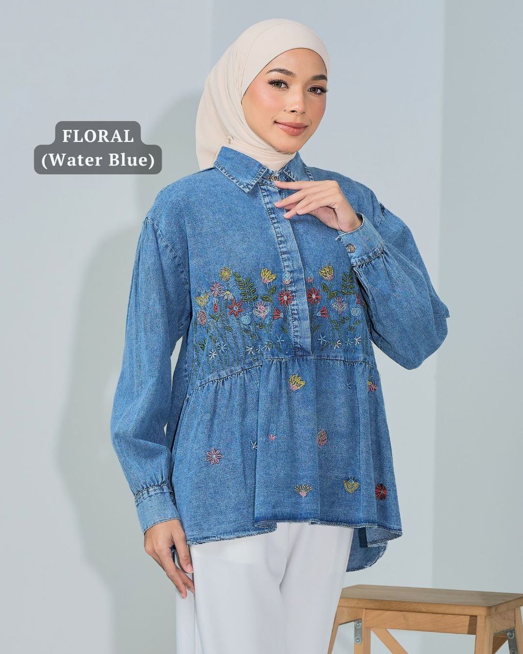 haura-wear-caitlyn-dress-lengan panjang-dress labuh-baju labuh-tunic-kaftan-midi-dress-blouse-shirt-long-sleeve-baju-muslimah-baju-perempuan-shirt-blouse-baju (7)
