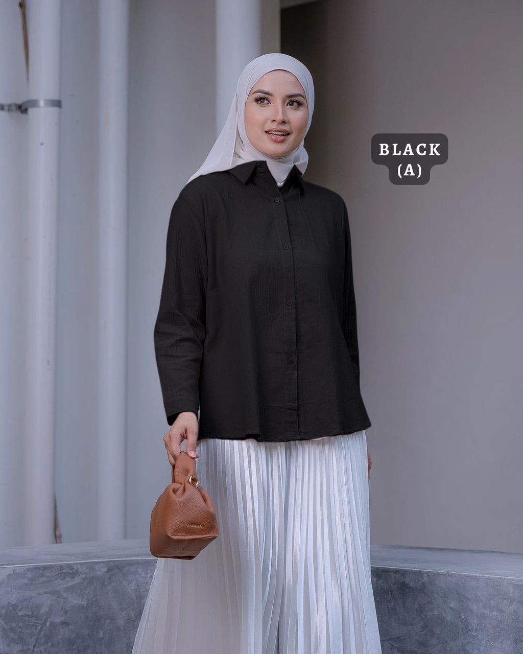 haura-wear-emny-dress-lengan panjang-dress labuh-baju labuh-tunic-kaftan-midi-dress-blouse-shirt-long-sleeve-baju-muslimah-baju-perempuan-shirt-blouse-baju (9)