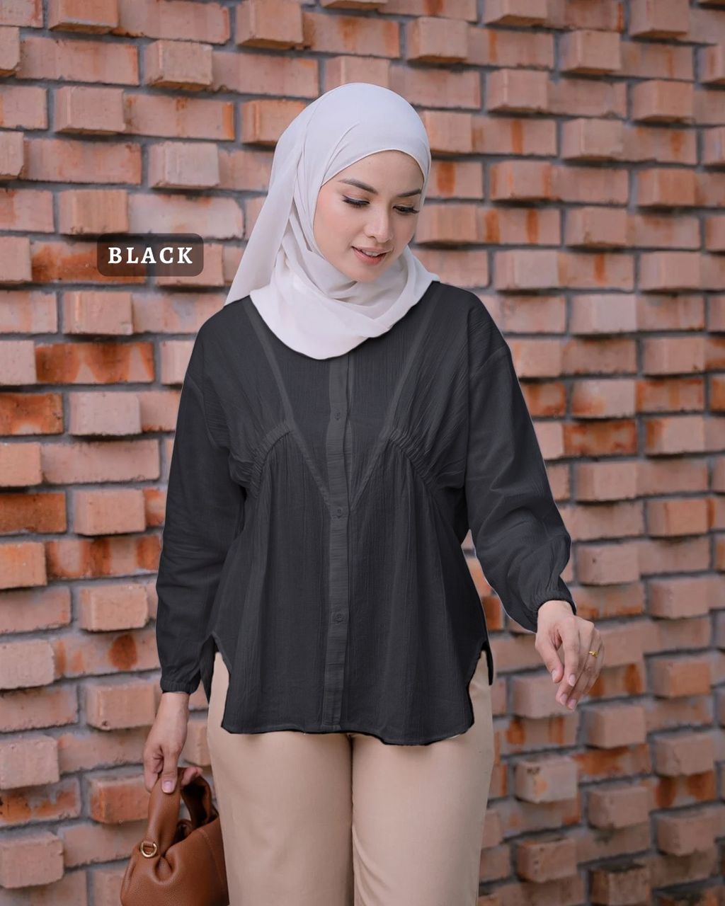 haura-wear-wyne-dress-lengan panjang-dress labuh-baju labuh-tunic-kaftan-midi-dress-blouse-shirt-long-sleeve-baju-muslimah-baju-perempuan-shirt-blouse-baju (4)