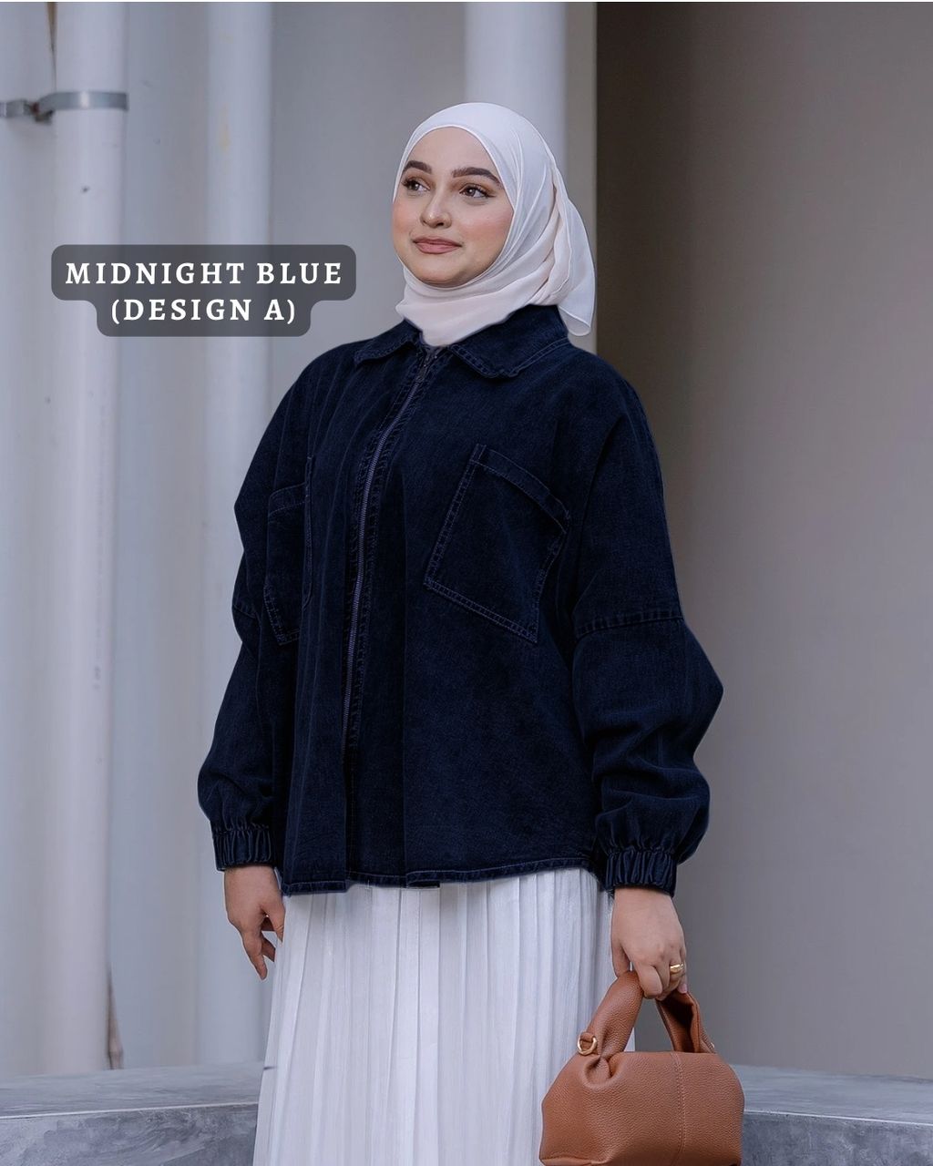 haura-wear-margo-dress-lengan panjang-dress labuh-baju labuh-tunic-kaftan-midi-dress-blouse-shirt-long-sleeve-baju-muslimah-baju-perempuan-shirt-blouse-baju