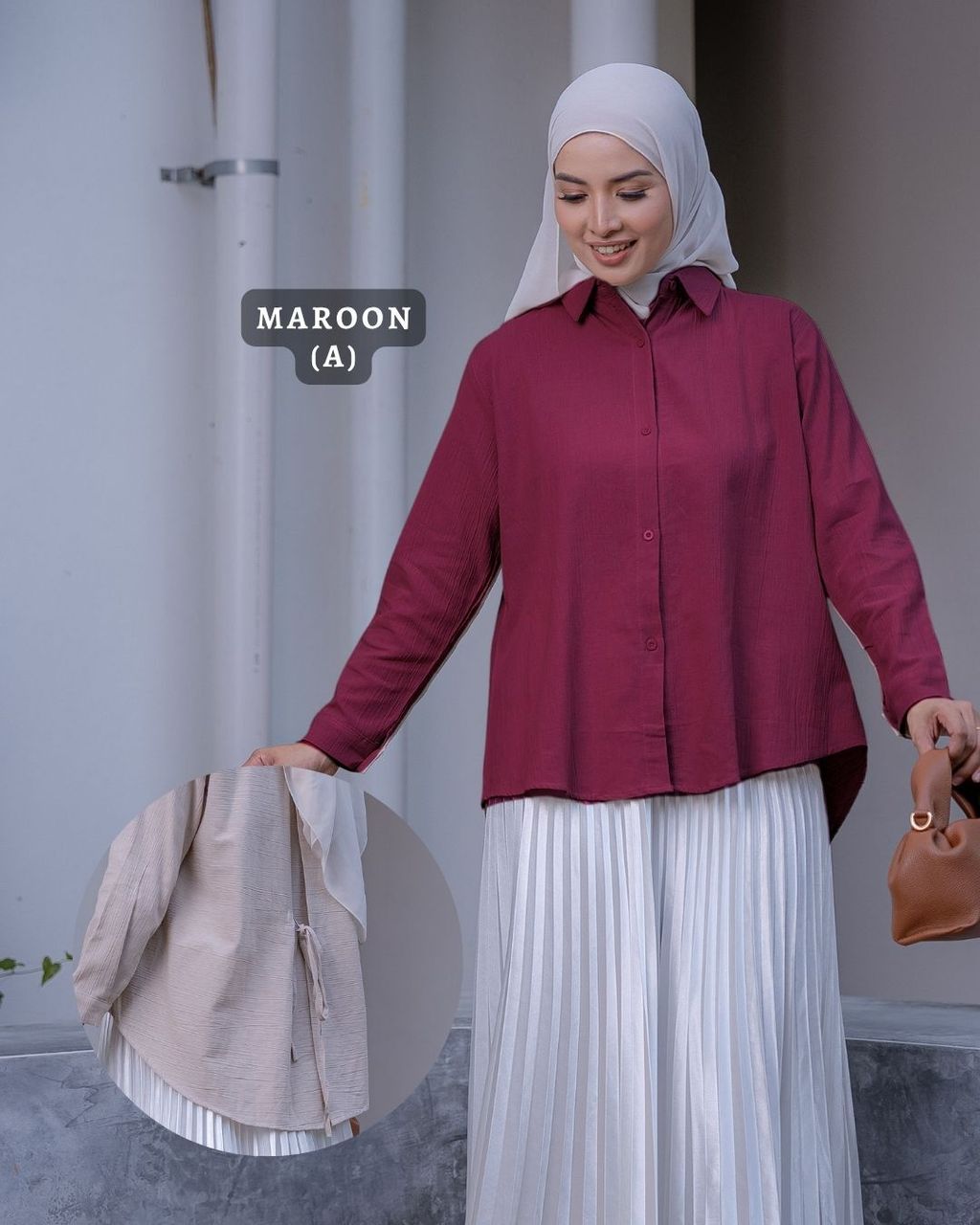 haura-wear-emny-dress-lengan panjang-dress labuh-baju labuh-tunic-kaftan-midi-dress-blouse-shirt-long-sleeve-baju-muslimah-baju-perempuan-shirt-blouse-baju (3)