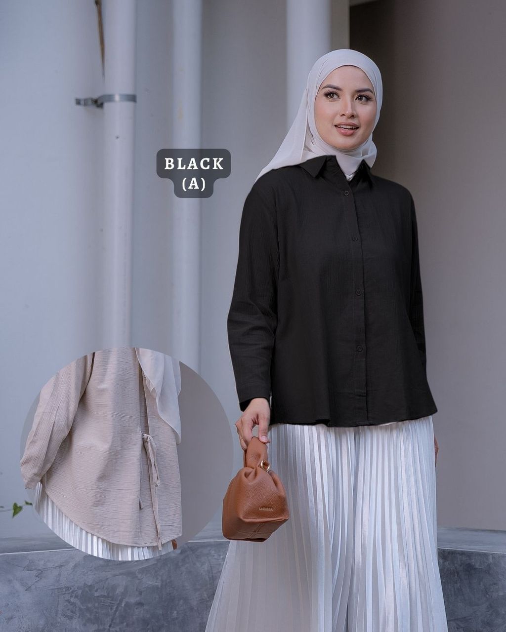 haura-wear-emny-dress-lengan panjang-dress labuh-baju labuh-tunic-kaftan-midi-dress-blouse-shirt-long-sleeve-baju-muslimah-baju-perempuan-shirt-blouse-baju (6)