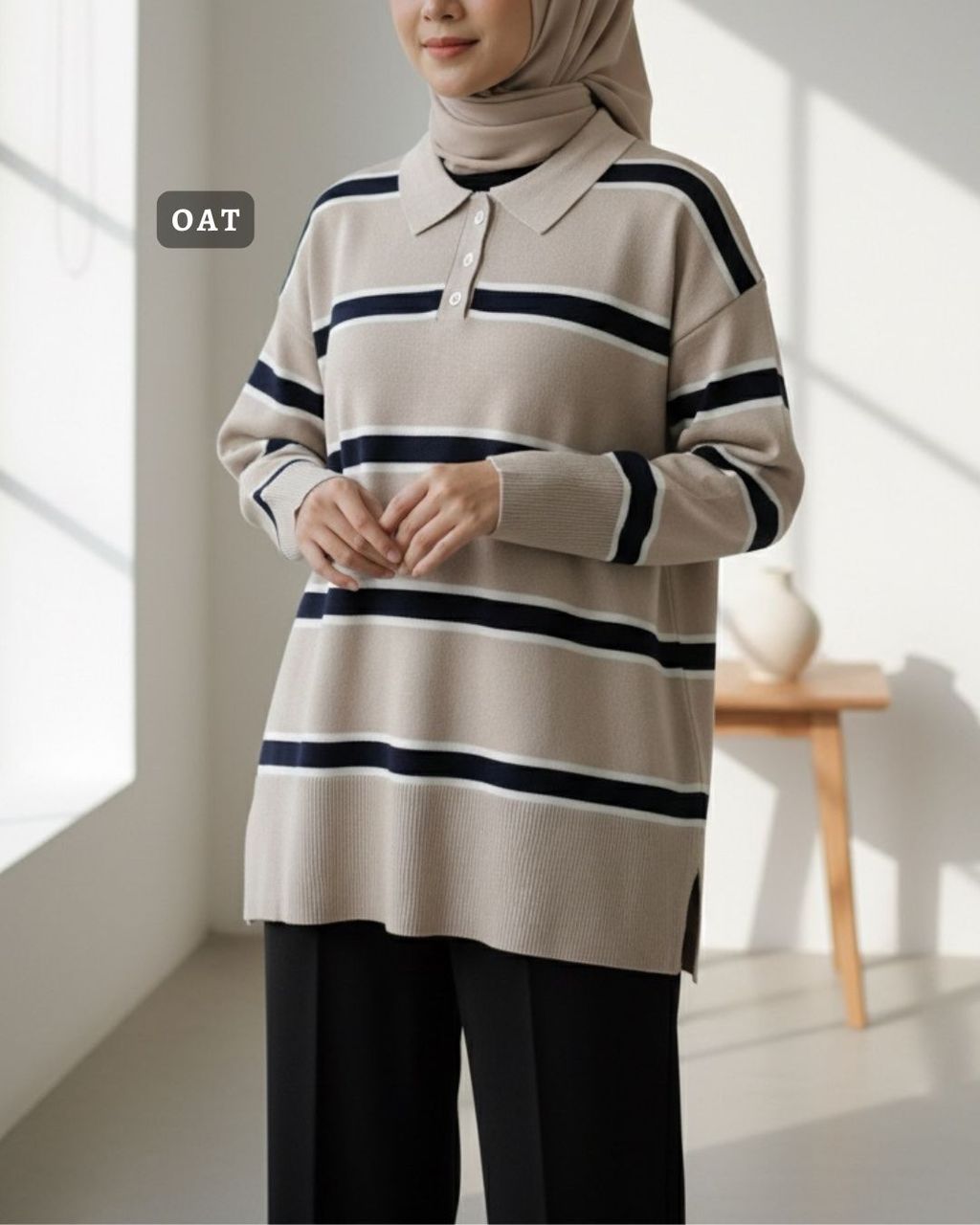 haura-wear-sally-dress-lengan panjang-dress labuh-baju labuh-tunic-kaftan-midi-dress-blouse-shirt-long-sleeve-baju-muslimah-baju-perempuan-shirt-blouse-baju (3)