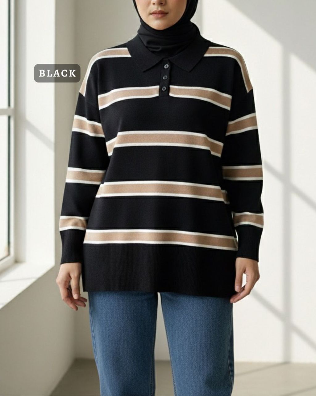 haura-wear-sally-dress-lengan panjang-dress labuh-baju labuh-tunic-kaftan-midi-dress-blouse-shirt-long-sleeve-baju-muslimah-baju-perempuan-shirt-blouse-baju (9)