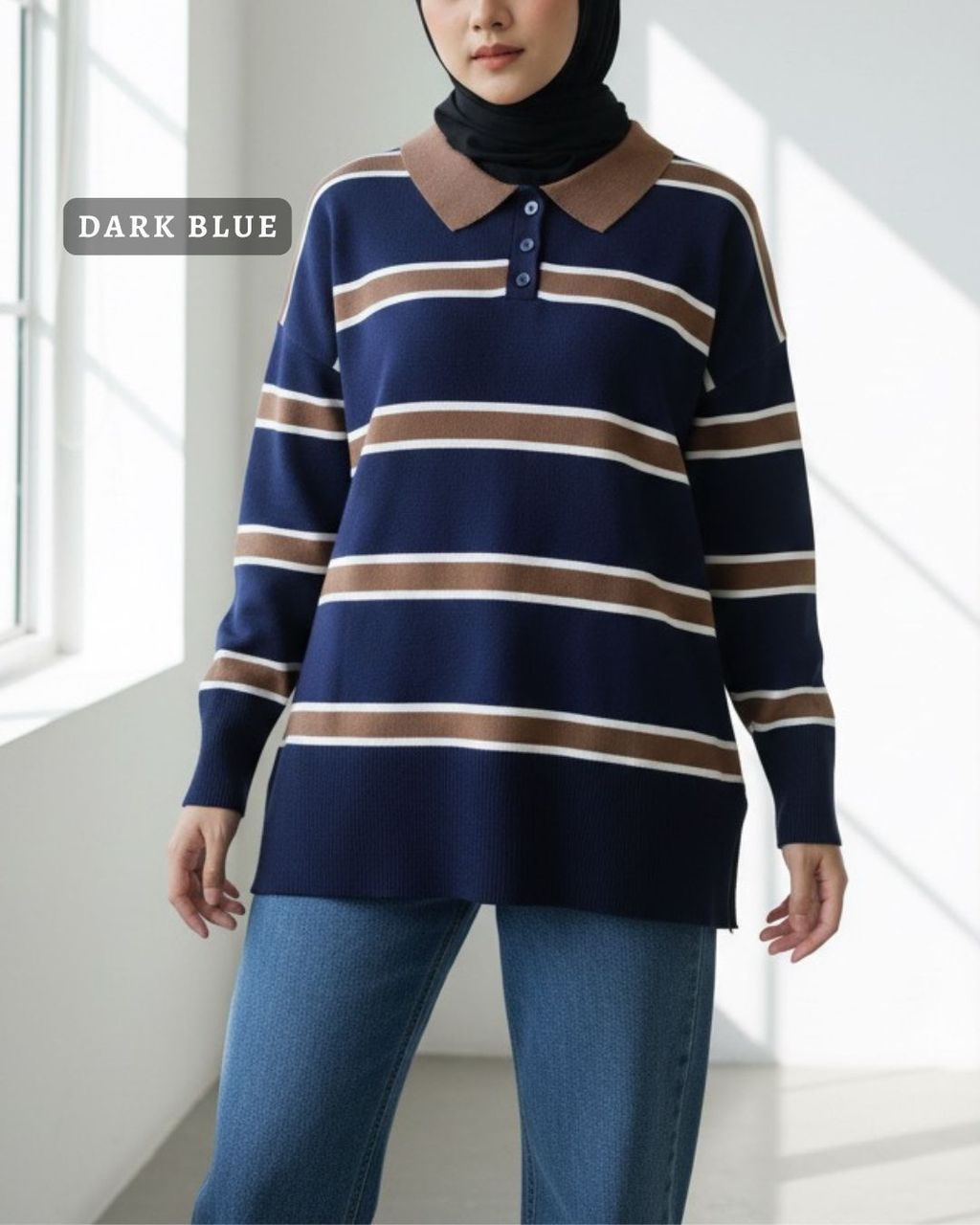 haura-wear-sally-dress-lengan panjang-dress labuh-baju labuh-tunic-kaftan-midi-dress-blouse-shirt-long-sleeve-baju-muslimah-baju-perempuan-shirt-blouse-baju (5)