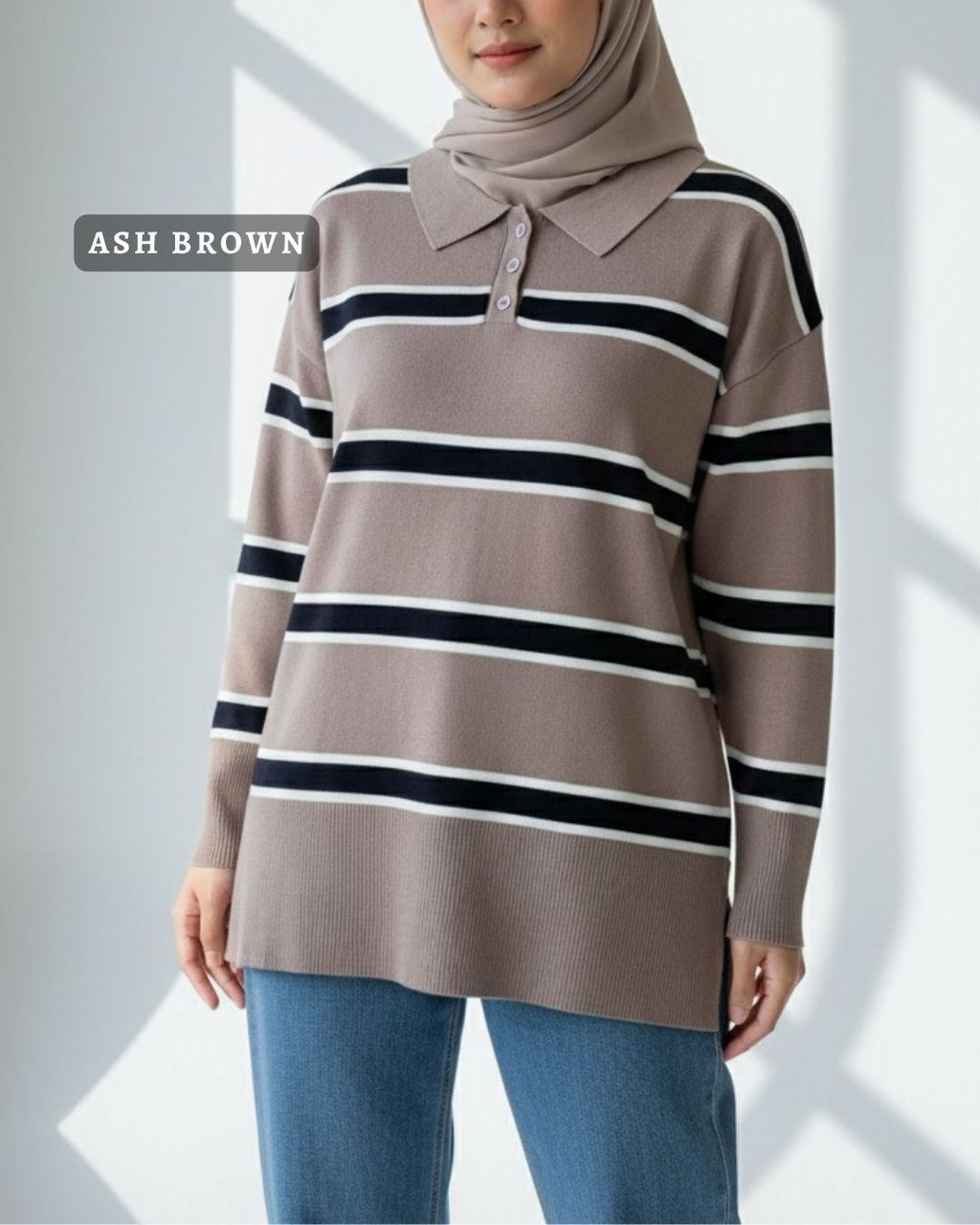 haura-wear-sally-dress-lengan panjang-dress labuh-baju labuh-tunic-kaftan-midi-dress-blouse-shirt-long-sleeve-baju-muslimah-baju-perempuan-shirt-blouse-baju (2)