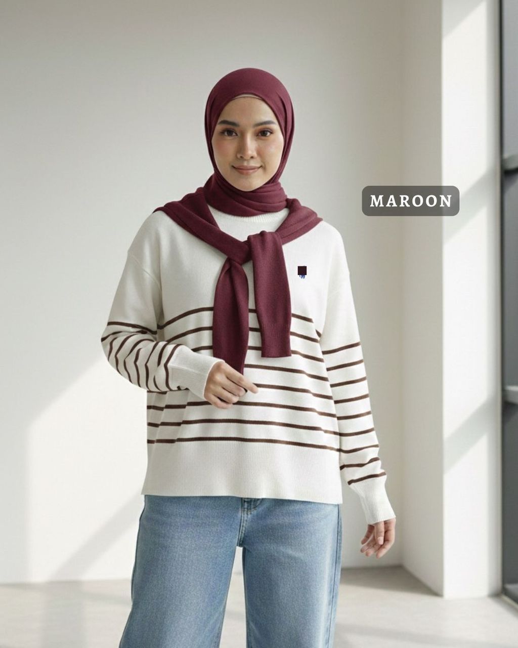 haura-wear-cyra-dress-lengan panjang-dress labuh-baju labuh-knit-tunic-kaftan-midi-dress-blouse-shirt-long-sleeve-baju-muslimah-baju-perempuan-shirt-blouse-baju (14)