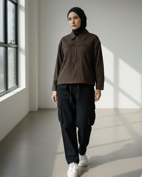 haura-wear-mika-dress-lengan panjang-dress labuh-baju labuh-knit-tunic-kaftan-midi-dress-blouse-shirt-long-sleeve-baju-muslimah-baju-perempuan-shirt-blouse-baju