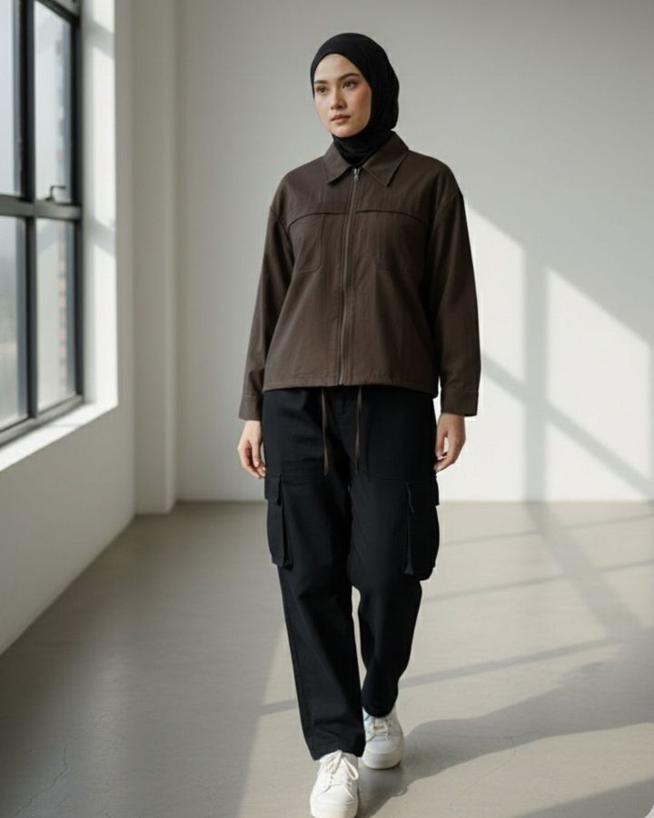 haura-wear-mika-dress-lengan panjang-dress labuh-baju labuh-knit-tunic-kaftan-midi-dress-blouse-shirt-long-sleeve-baju-muslimah-baju-perempuan-shirt-blouse-baju