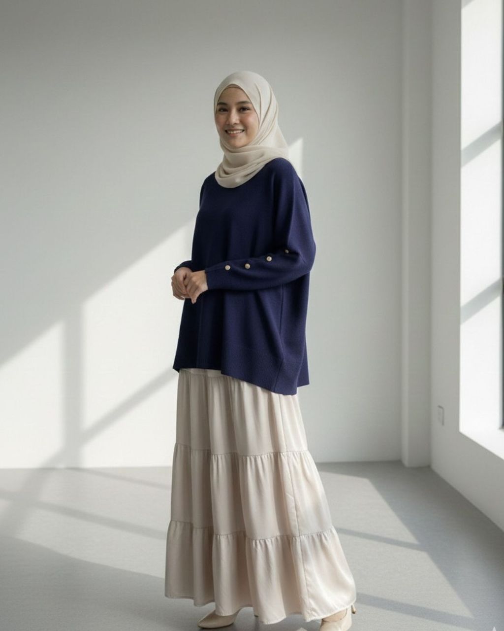 haura-wear-vini-dress-lengan panjang-dress labuh-baju labuh-knit-tunic-kaftan-midi-dress-blouse-shirt-long-sleeve-baju-muslimah-baju-perempuan-shirt-blouse-baju (1)