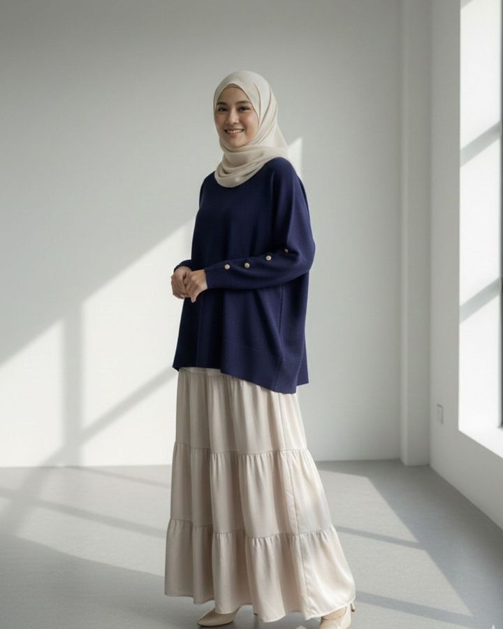 haura-wear-vini-dress-lengan panjang-dress labuh-baju labuh-knit-tunic-kaftan-midi-dress-blouse-shirt-long-sleeve-baju-muslimah-baju-perempuan-shirt-blouse-baju (1)