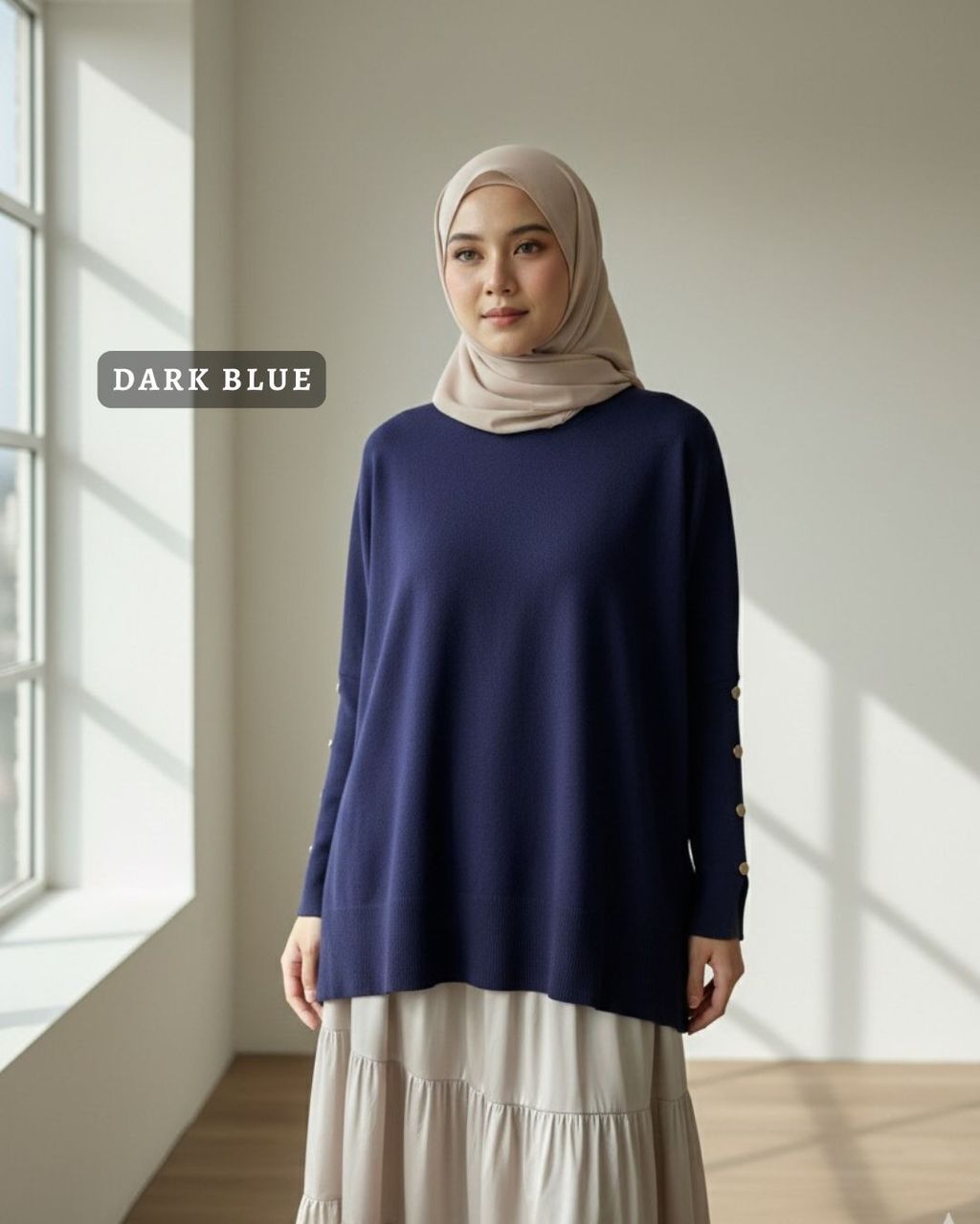 haura-wear-vini-dress-lengan panjang-dress labuh-baju labuh-knit-tunic-kaftan-midi-dress-blouse-shirt-long-sleeve-baju-muslimah-baju-perempuan-shirt-blouse-baju (16)