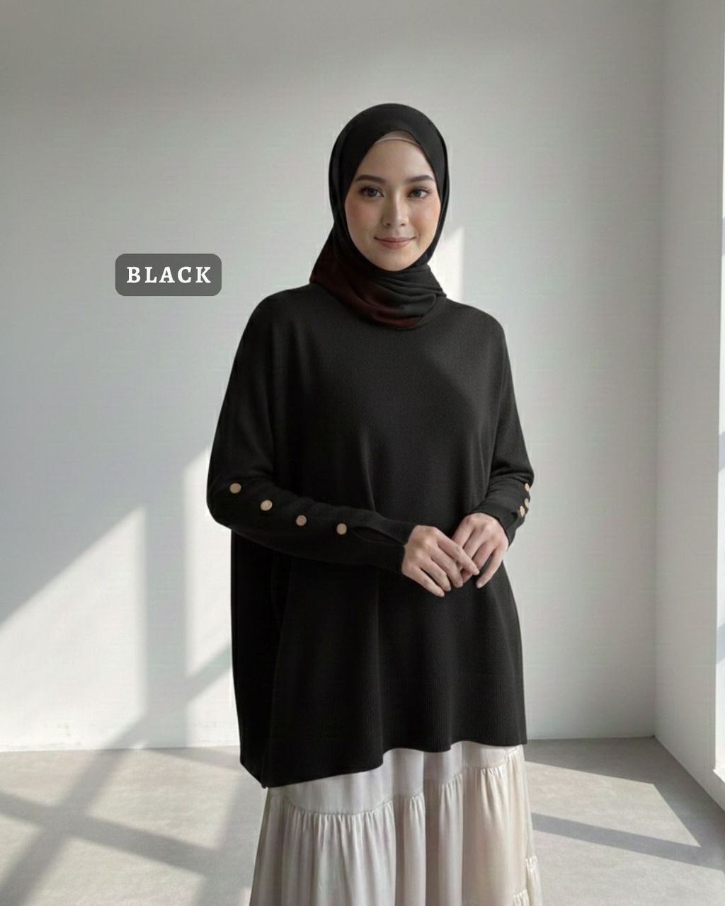 haura-wear-vini-dress-lengan panjang-dress labuh-baju labuh-knit-tunic-kaftan-midi-dress-blouse-shirt-long-sleeve-baju-muslimah-baju-perempuan-shirt-blouse-baju (17)