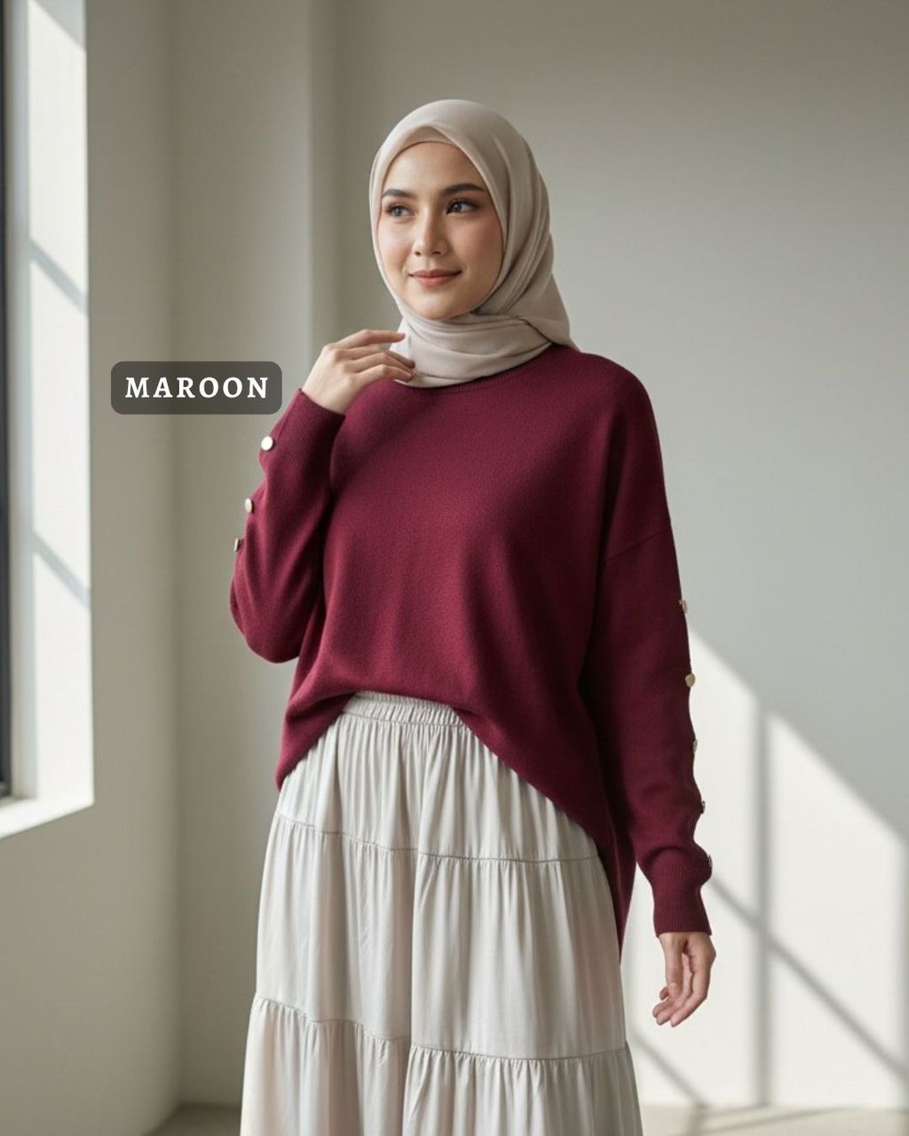 haura-wear-vini-dress-lengan panjang-dress labuh-baju labuh-knit-tunic-kaftan-midi-dress-blouse-shirt-long-sleeve-baju-muslimah-baju-perempuan-shirt-blouse-baju (14)