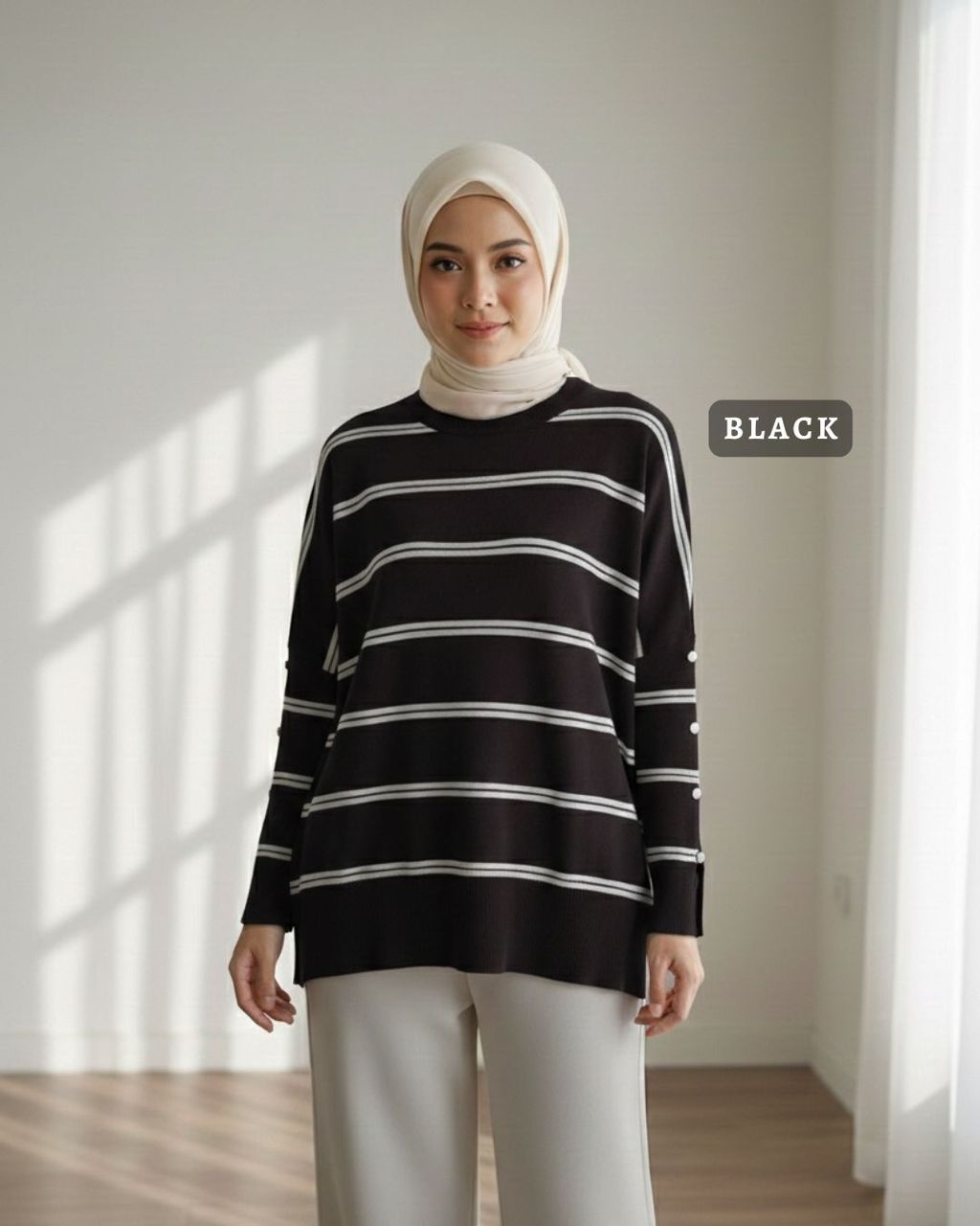haura-wear-qeela-dress-lengan panjang-dress labuh-baju labuh-knit-tunic-kaftan-midi-dress-blouse-shirt-long-sleeve-baju-muslimah-baju-perempuan-shirt-blouse-baju (1)
