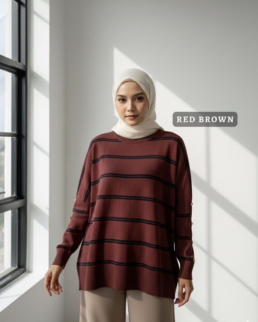 haura-wear-qeela-dress-lengan panjang-dress labuh-baju labuh-knit-tunic-kaftan-midi-dress-blouse-shirt-long-sleeve-baju-muslimah-baju-perempuan-shirt-blouse-baju (5)