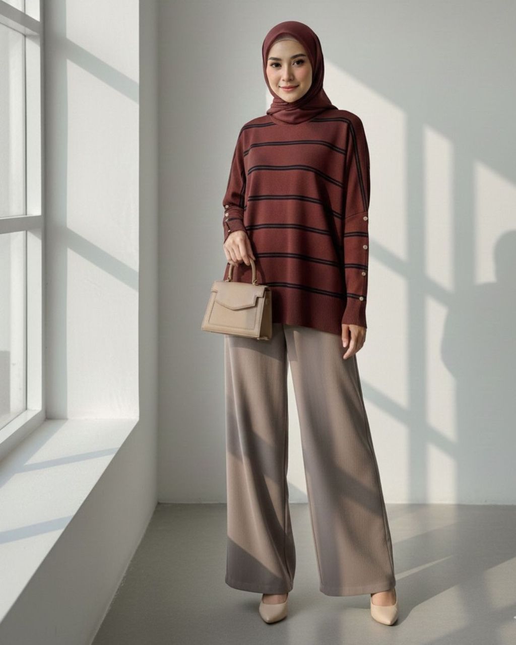 haura-wear-qeela-dress-lengan panjang-dress labuh-baju labuh-knit-tunic-kaftan-midi-dress-blouse-shirt-long-sleeve-baju-muslimah-baju-perempuan-shirt-blouse-baju (9)