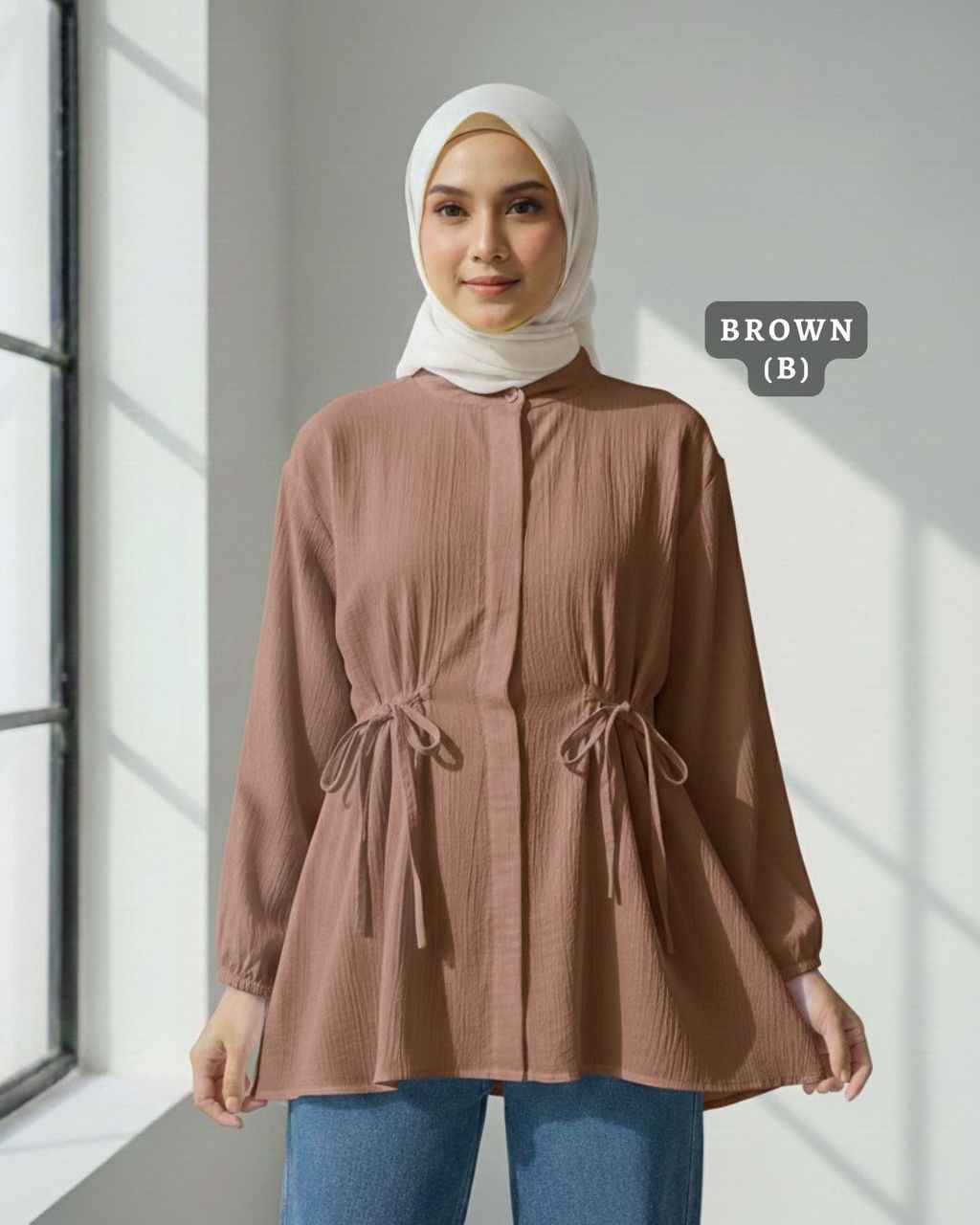 haura-wear-wyne-dress-lengan panjang-dress labuh-baju labuh-knit-tunic-kaftan-midi-dress-blouse-shirt-long-sleeve-baju-muslimah-baju-perempuan-shirt-blouse-baju (5)
