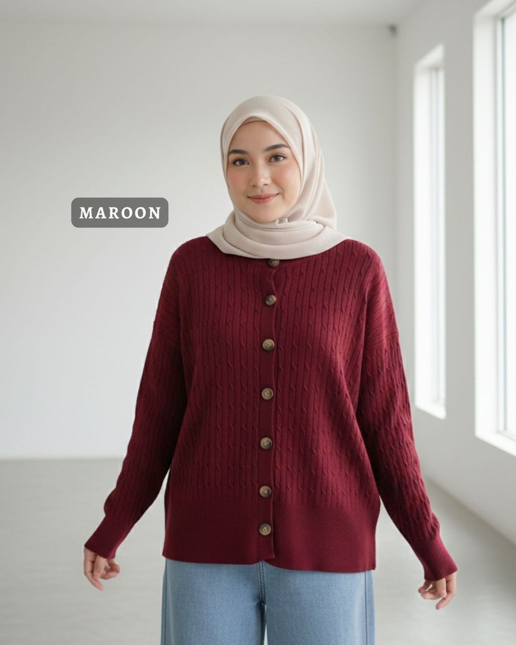 haura-wear-nadya-dress-lengan panjang-dress labuh-baju labuh-knit-tunic-kaftan-midi-dress-blouse-shirt-long-sleeve-baju-muslimah-baju-perempuan-shirt-blouse-baju (14)