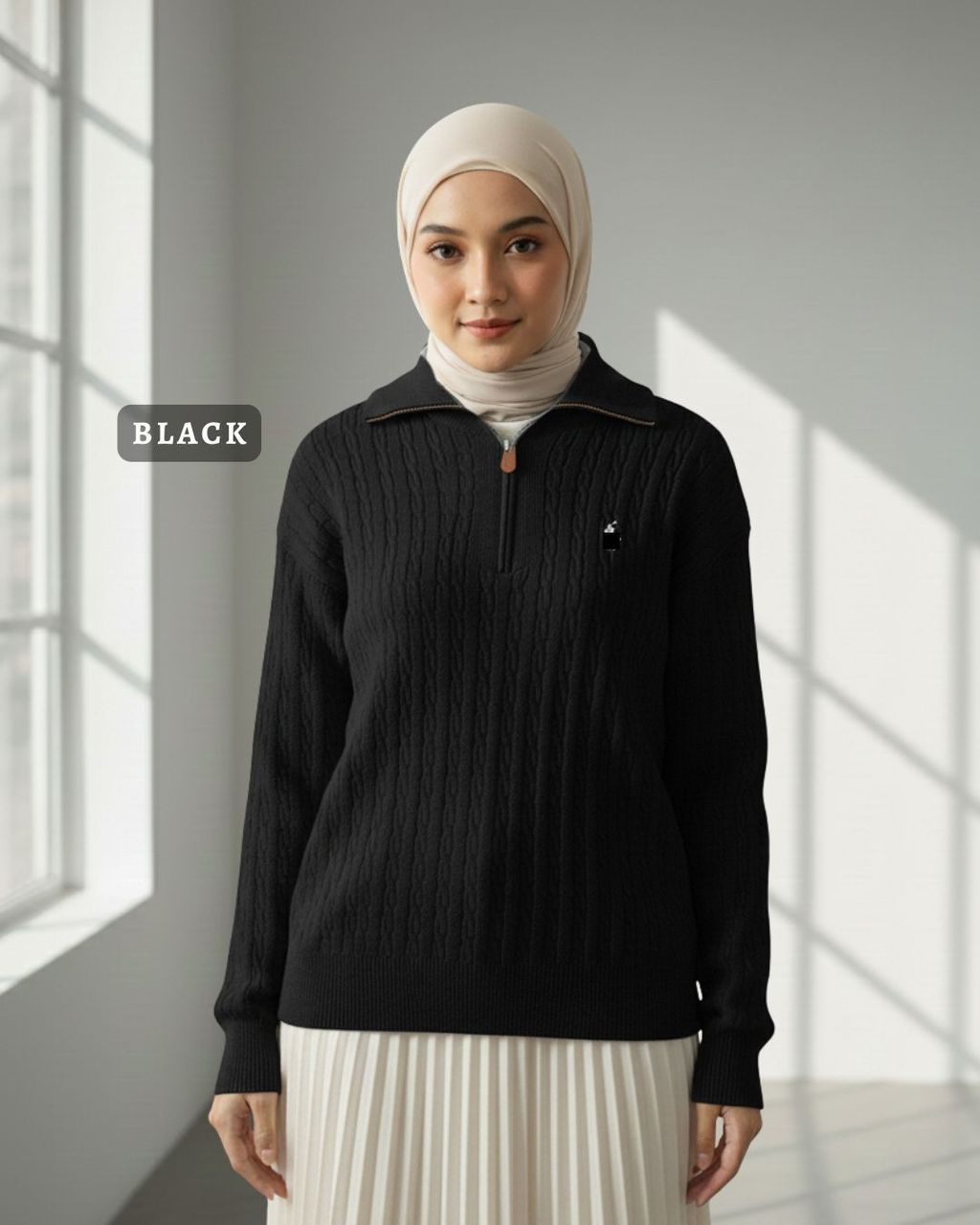 haura-wear-xerra-dress-lengan panjang-dress labuh-baju labuh-knit-tunic-kaftan-midi-dress-blouse-shirt-long-sleeve-baju-muslimah-baju-perempuan-shirt-blouse-baju (13)