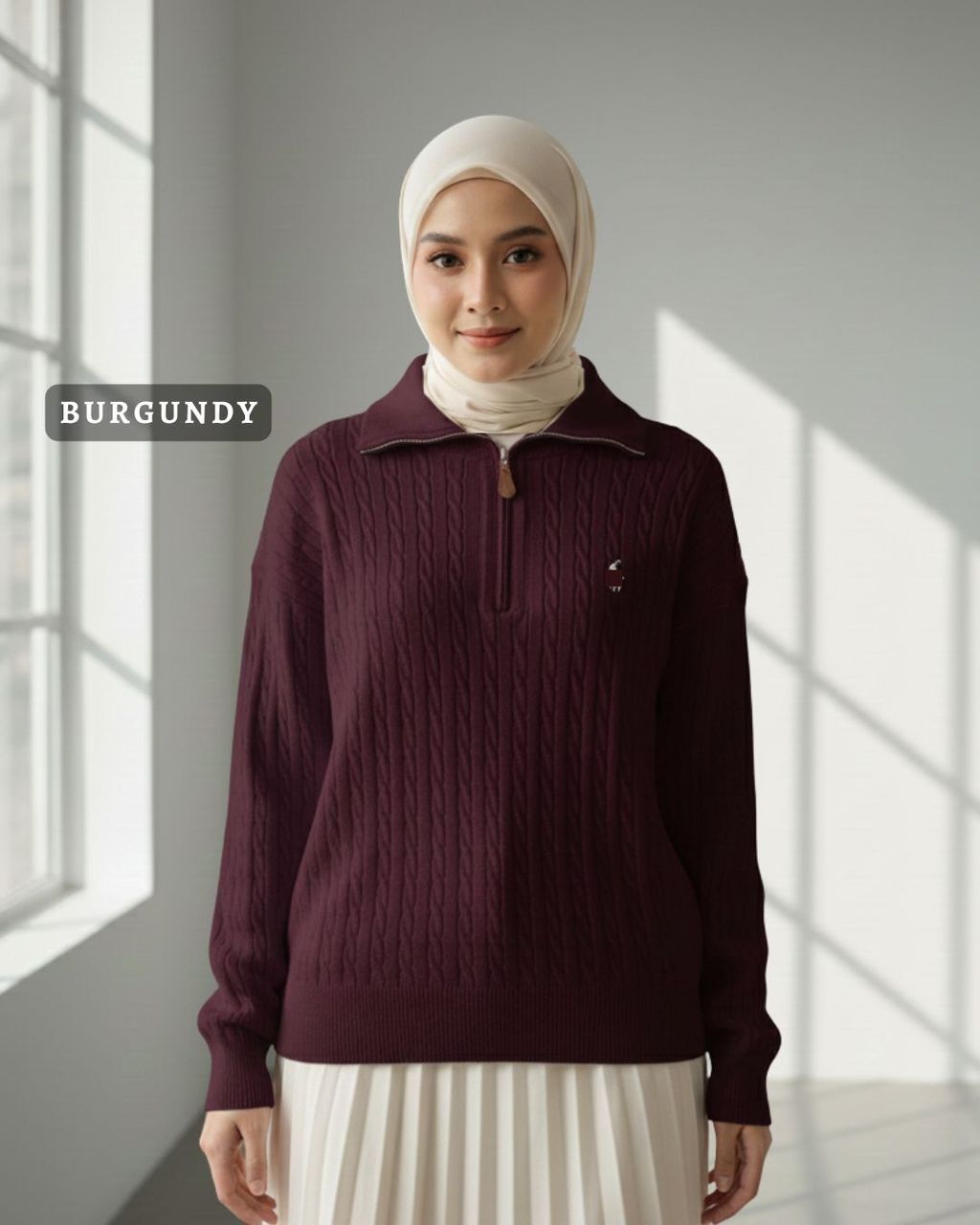 haura-wear-xerra-dress-lengan panjang-dress labuh-baju labuh-knit-tunic-kaftan-midi-dress-blouse-shirt-long-sleeve-baju-muslimah-baju-perempuan-shirt-blouse-baju (15)