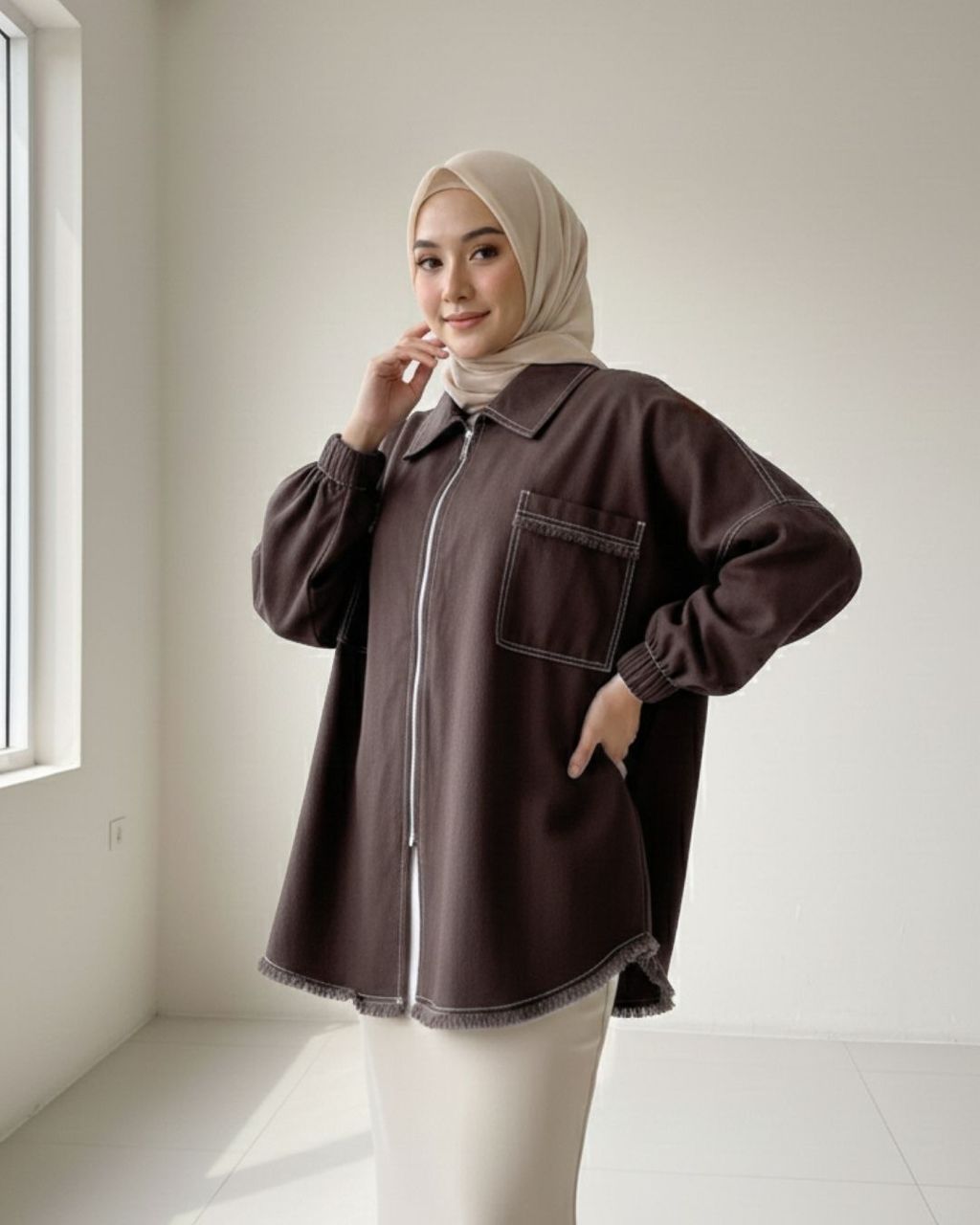 haura-wear-margo-dress-lengan panjang-dress labuh-baju labuh-knit-tunic-kaftan-midi-dress-blouse-shirt-long-sleeve-baju-muslimah-baju-perempuan-shirt-blouse-baju (3)