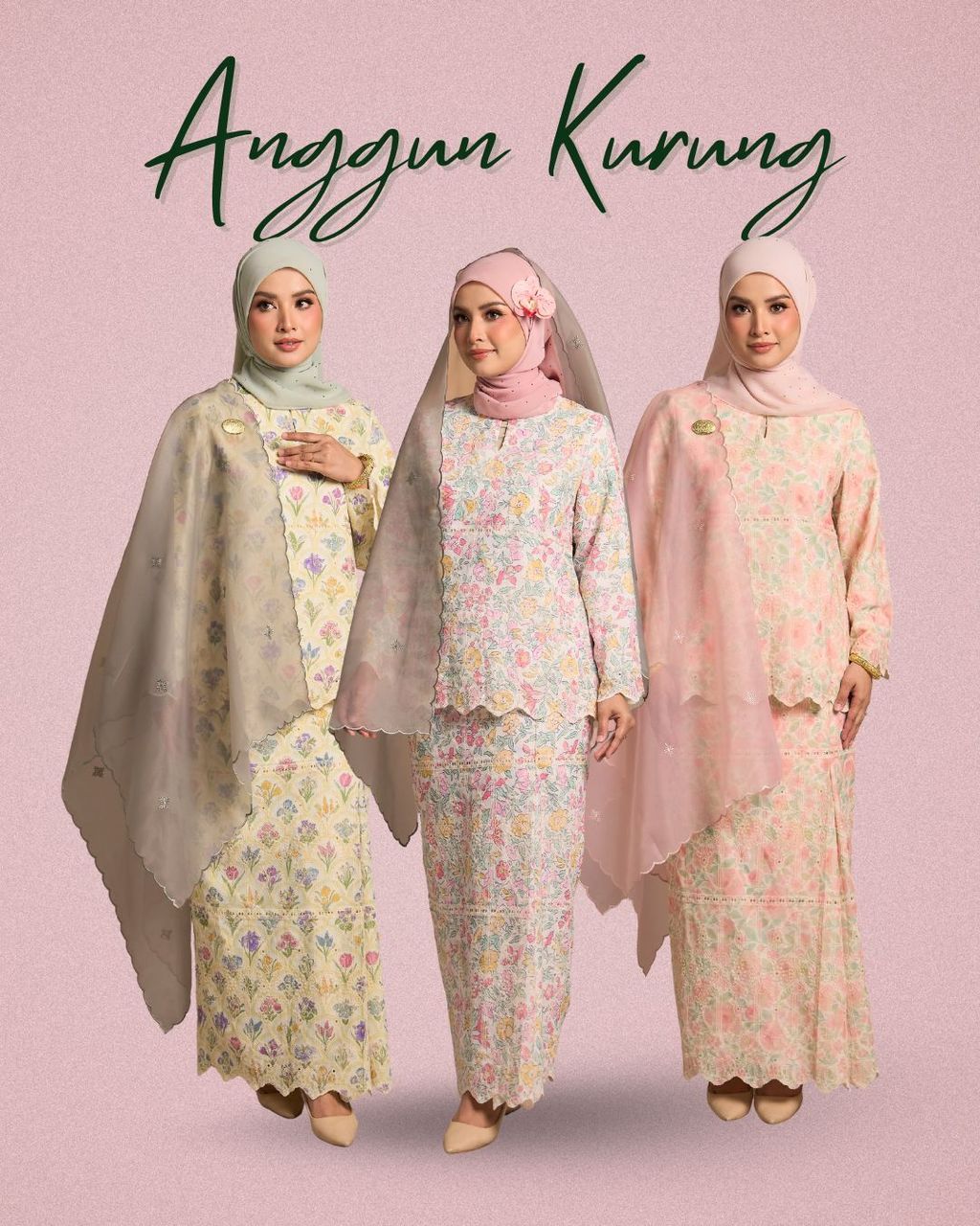 haura-wear-anggun-skirt-set-sulam-embroidery-pario-klasik-tradisional-mini kebaya-fabrik eyelet-raya-muslimah-long-sleeve-baju-skirt-kain-perempuan-baju-sepasang