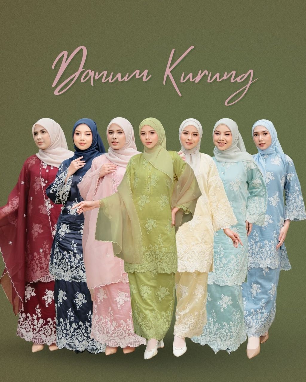 haura-wear-danum-skirt-set-sulam-embroidery-pario-klasik-tradisional-mini kebaya-fabrik eyelet-raya-muslimah-long-sleeve-baju-skirt-kain-perempuan-baju-sepasang