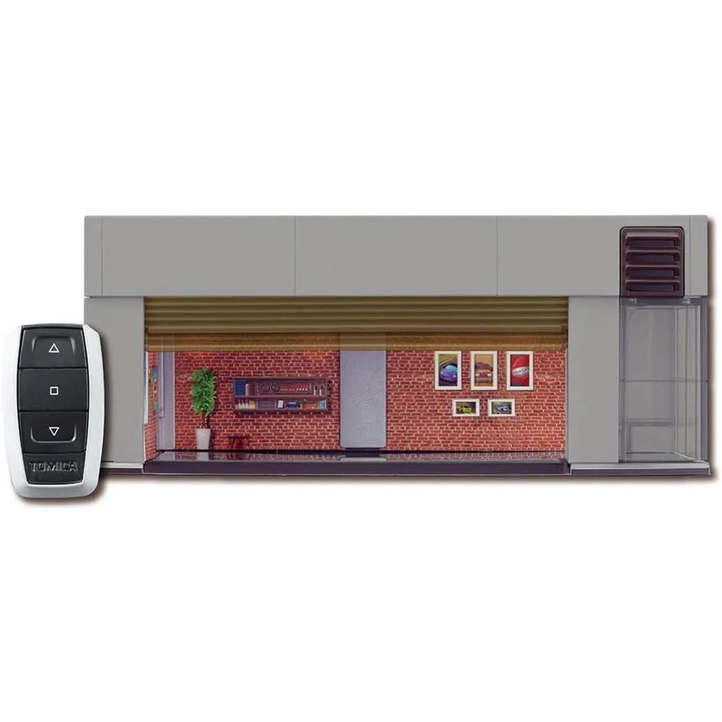 tomica-garage-smart-stone-gray-shutter-remote-front
