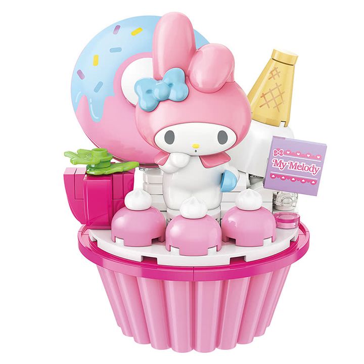[QMAN啟蒙積木] Keeppley Sanrio 三麗鷗 杯子蛋糕系列-美樂蒂01