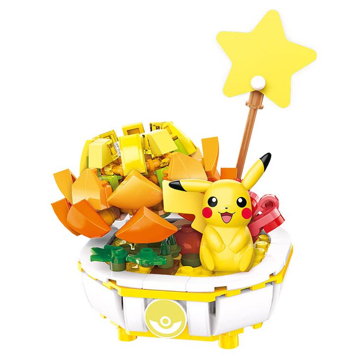 [QMAN啟蒙積木] Keeppley Pokemon 寶可夢 盆栽系列-皮卡丘01