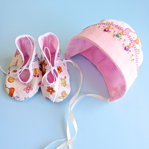 Little Leilani Bonnet Bootie 2a