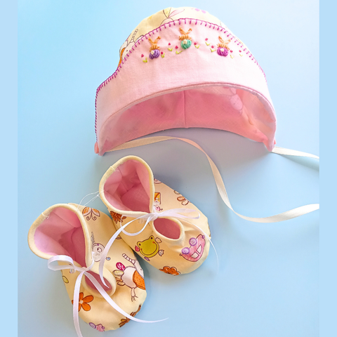 Little Leilani Bonnet Bootie 4a