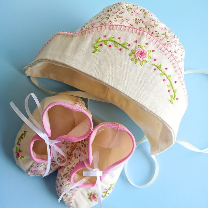Little Leilani Bonnet Bootie 8a