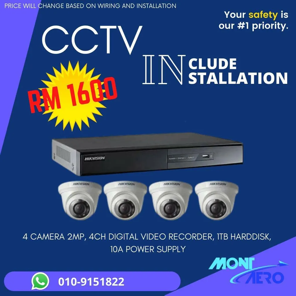 Promo Cctv Include Installation Mont Aero Store Promo Cctv Include Installation Mont Aero Store