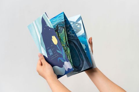 夾層間無瑕的藍-情境圖