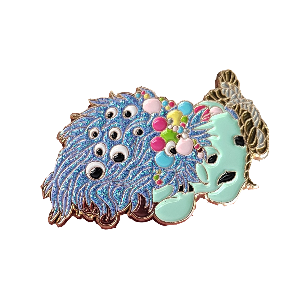 內含小怪獸金屬別針