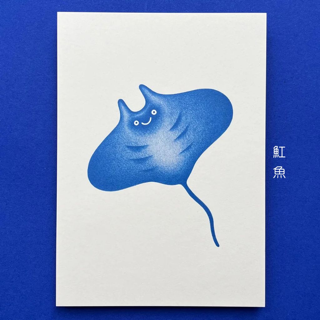 Postcard Marine Life 3 - Manta 明信片-海洋生物：魟魚-fotor-20260803123049